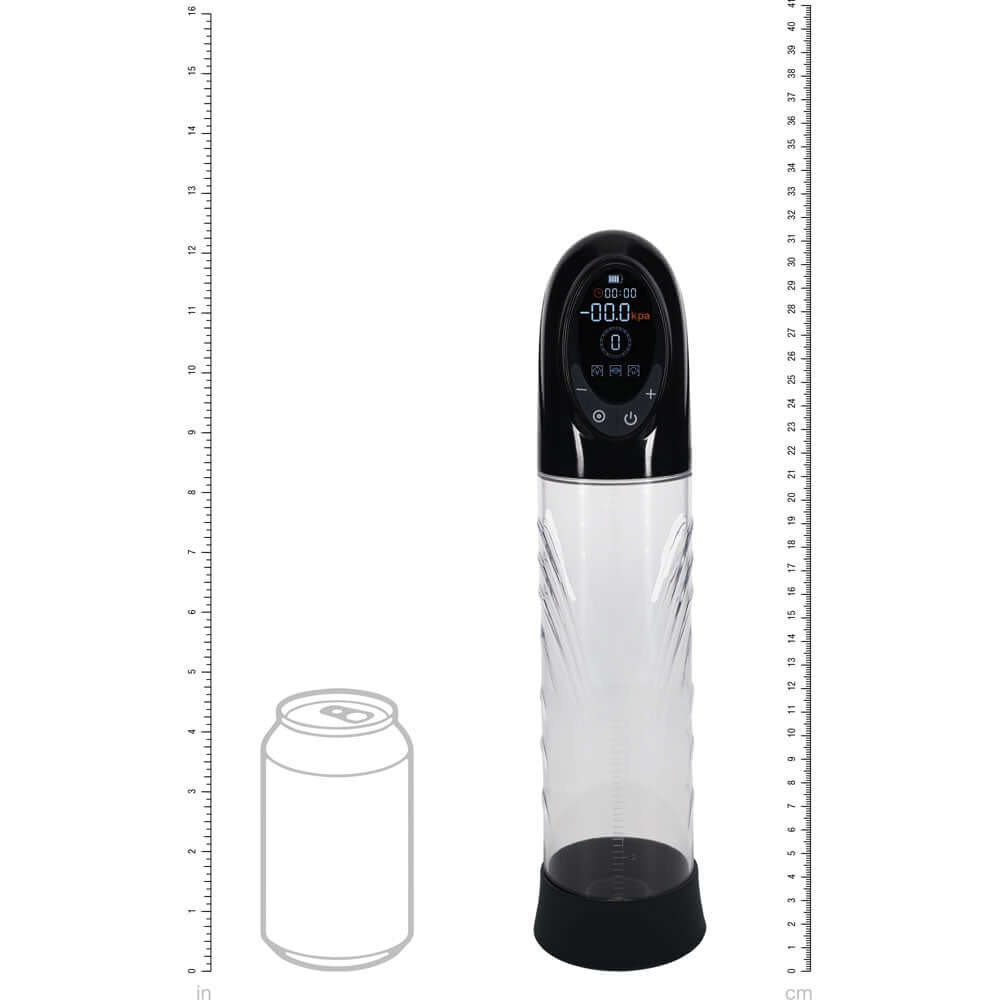 PUMPED CyberPulse Automatic Penis Pump - Black - Black/Clear USB Rechargeable Auto Penis Pump